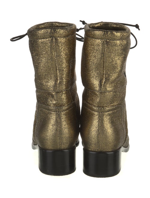 Chanel 2022 Interlocking CC Logo Moto Boots