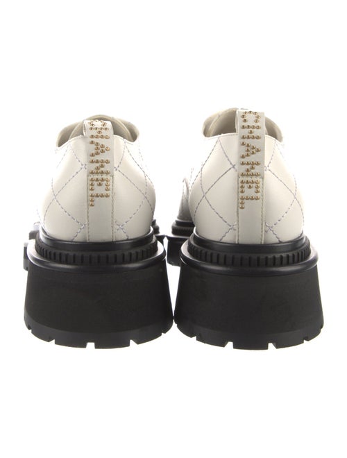 Chanel Quilted Pattern Leather Oxfords