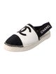 Chanel Interlocking CC Logo Leather Espadrilles