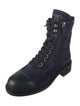 Chanel 2018 Interlocking CC Logo Combat Boots