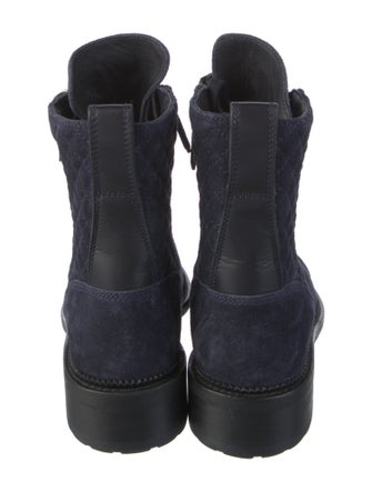 Chanel 2018 Interlocking CC Logo Combat Boots