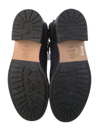 Chanel 2018 Interlocking CC Logo Combat Boots
