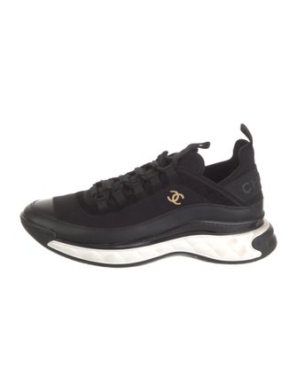 Chanel Interlocking CC Logo Neoprene Sneakers