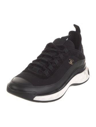 Chanel Interlocking CC Logo Neoprene Sneakers