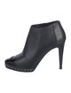 Chanel Chain-Link Accent Lambskin Boots