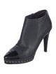 Chanel Chain-Link Accent Lambskin Boots