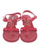 Chanel 2023 Interlocking CC Logo T-Strap Sandals