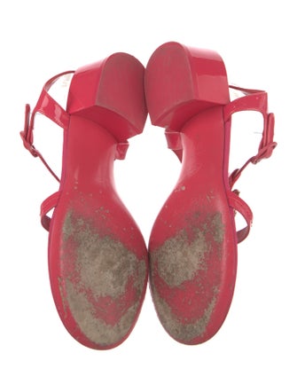 Chanel 2023 Interlocking CC Logo T-Strap Sandals