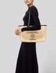 Chanel Large Raffia Deauville Shopping Bag