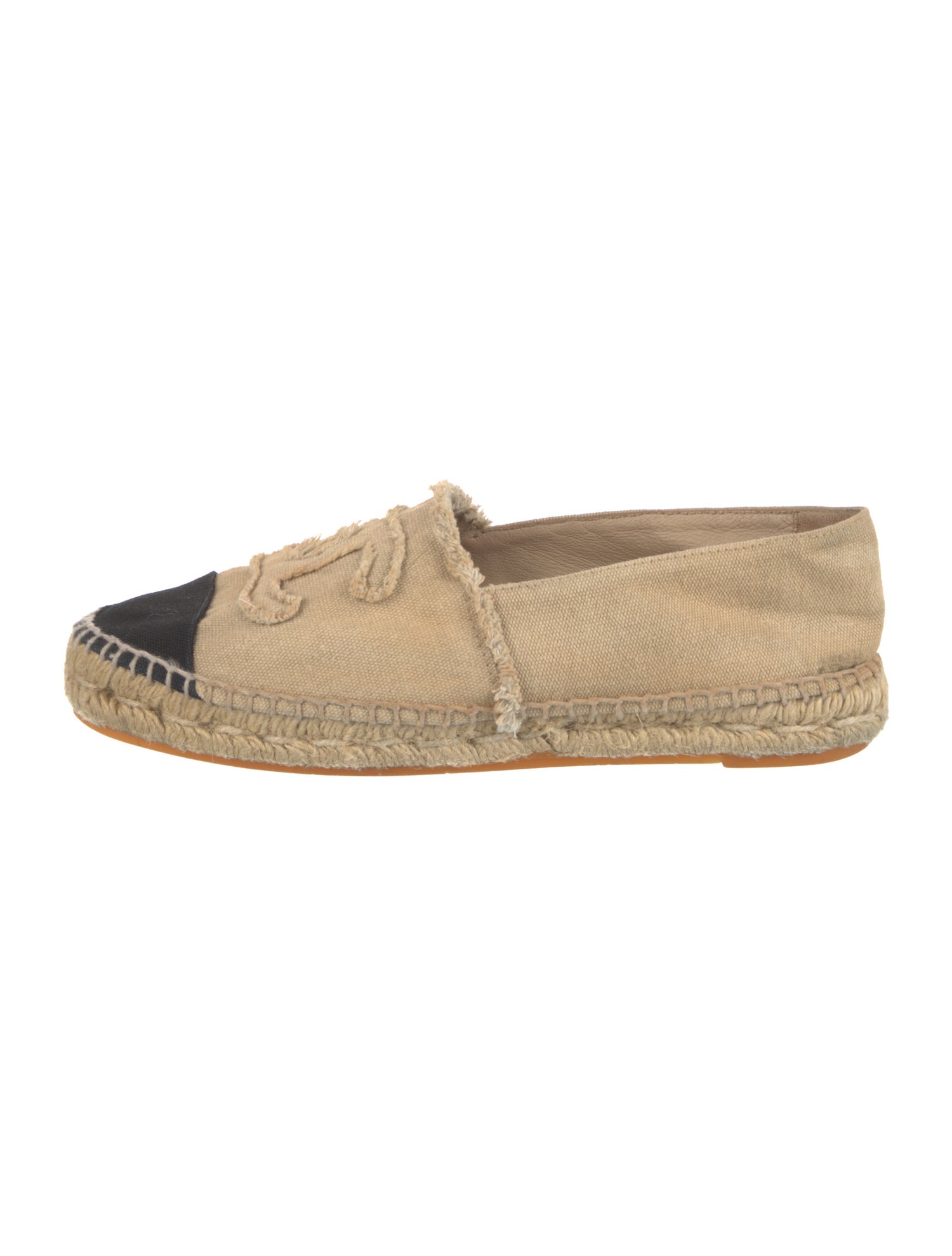 Chanel Interlocking CC Logo Canvas Espadrilles