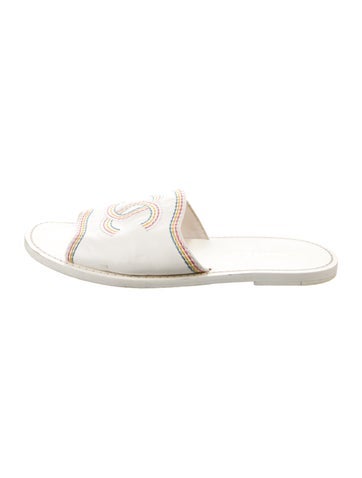 Chanel Sandals 2021 Interlocking CC Logo Slides Us8, It38 | 8