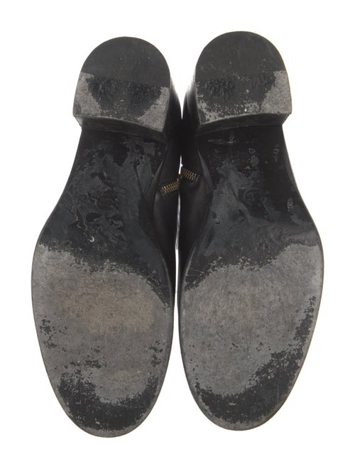 Chanel Calfskin Chain-Link Accents Boots