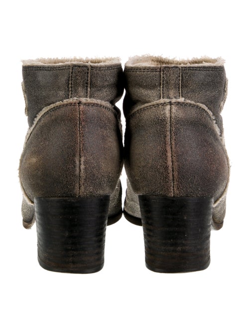 Chanel Interlocking CC Logo Suede Boots