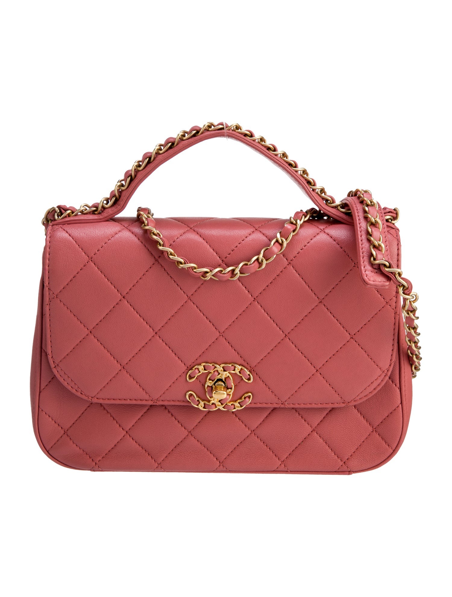 Chanel Chain Infinity Top Handle Bag