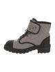 Chanel Interlocking CC Logo Neoprene Combat Boots