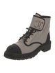 Chanel Interlocking CC Logo Neoprene Combat Boots