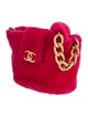 Chanel Shearling Quilted Bucket Bag
