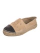 Chanel Interlocking CC Logo Leather Espadrilles