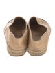 Chanel Interlocking CC Logo Leather Espadrilles