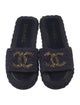 Chanel Interlocking CC Logo Raffia Espadrilles