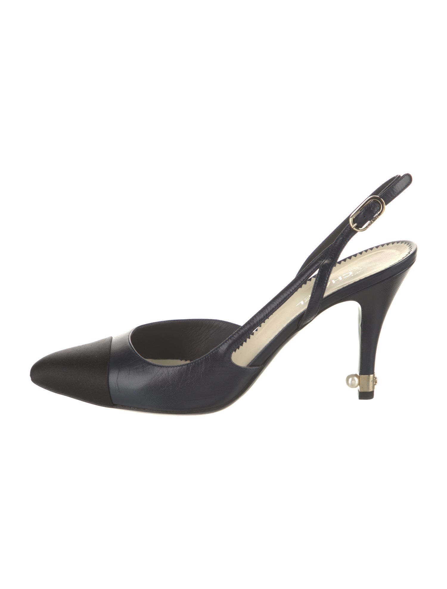 Chanel 2014 Interlocking CC Logo Slingback Pumps