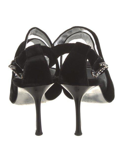 Chanel 2005 Interlocking CC Logo T-Strap Pumps