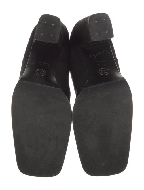 Chanel Interlocking CC Logo Suede Boots