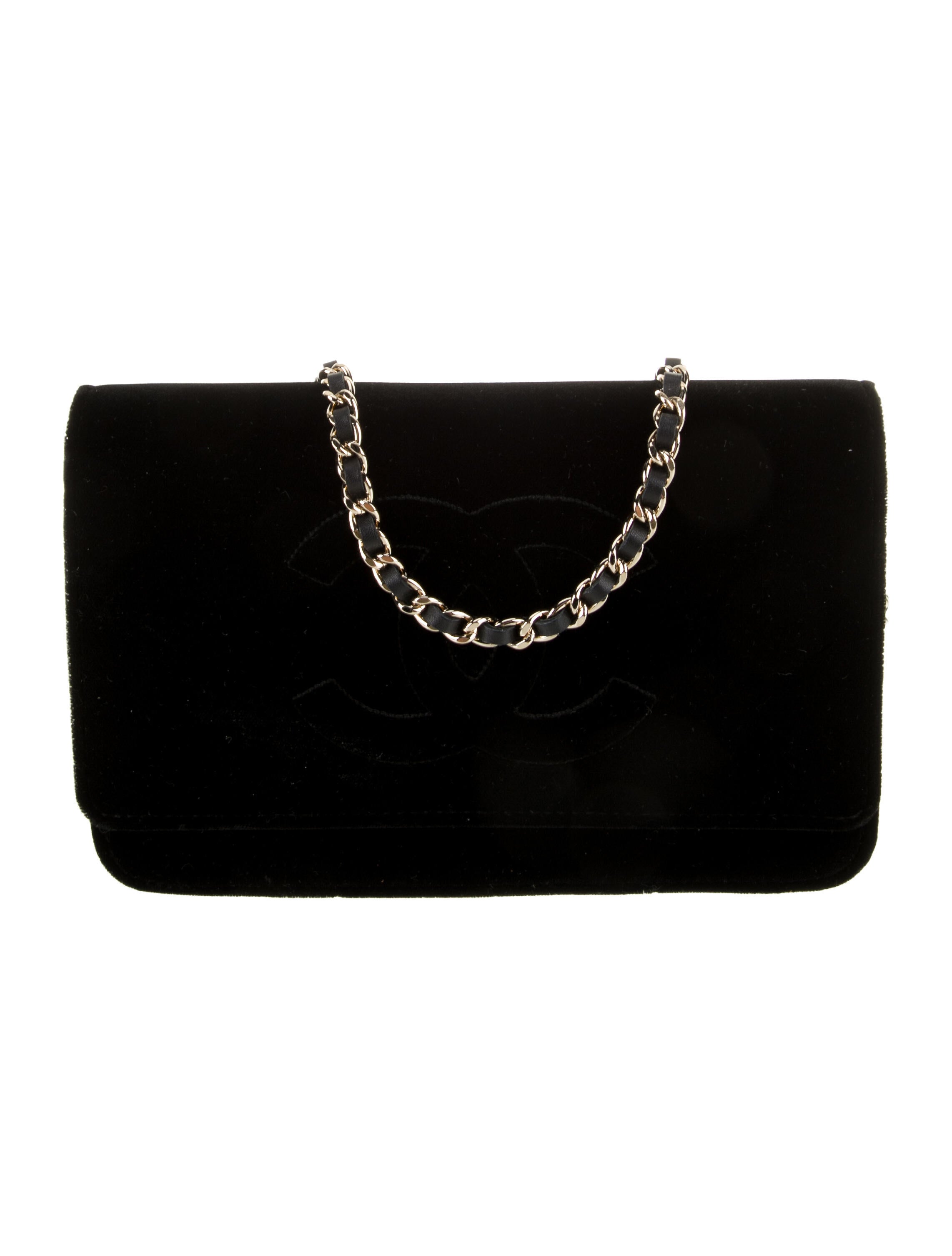 Chanel Timeless Velvet Wallet On Chain