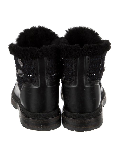 Chanel 2016 Interlocking CC Logo Combat Boots