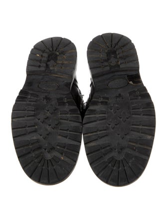 Chanel 2016 Interlocking CC Logo Combat Boots