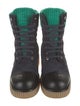 Chanel 2020 Interlocking CC Logo Combat Boots