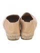 Chanel Interlocking CC Logo Lambskin Espadrilles