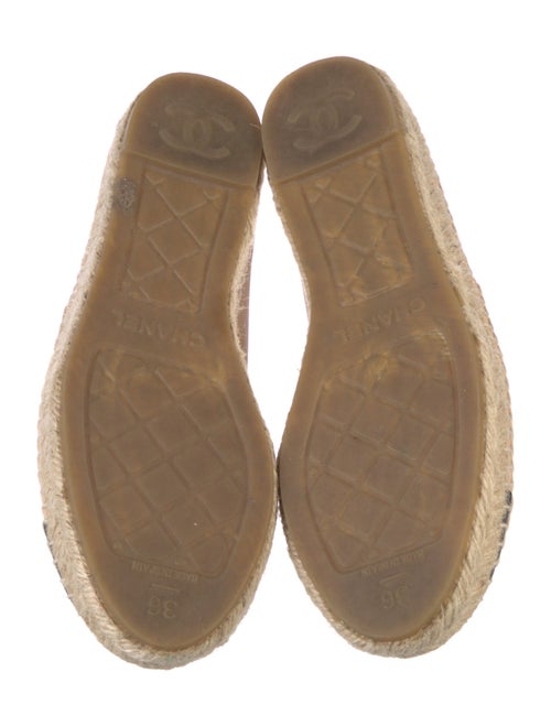 Chanel Interlocking CC Logo Lambskin Espadrilles