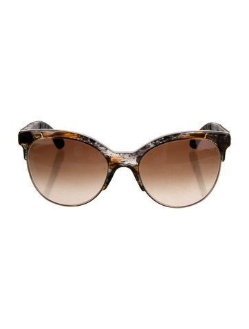 Chanel Sunglasses Interlocking CC Logo Oversize