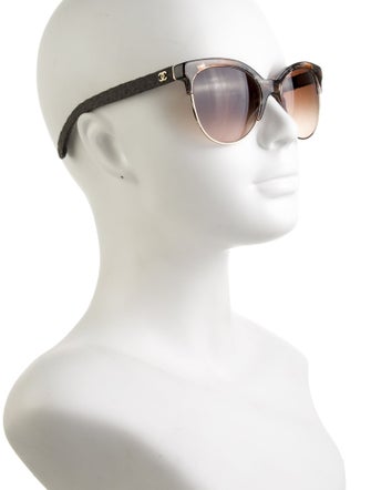Chanel Interlocking CC Logo Oversize Sunglasses