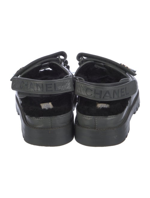 Chanel 2023 Interlocking CC Logo Slingback Sandals