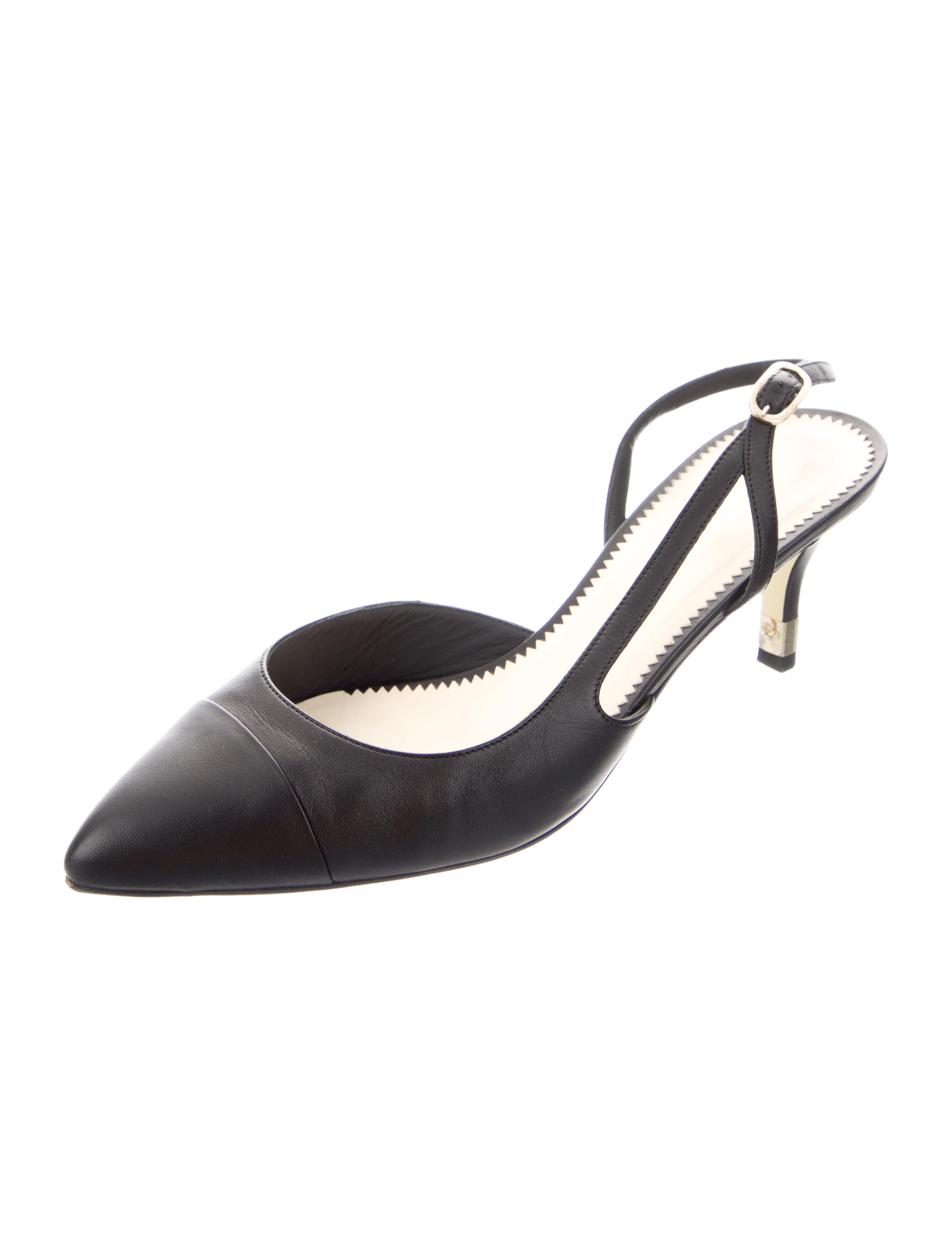 Chanel 2013 Interlocking CC Logo Slingback Pumps