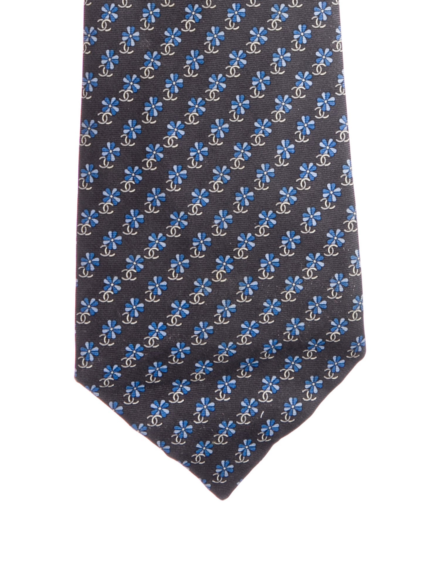 Chanel Printed Silk Tie