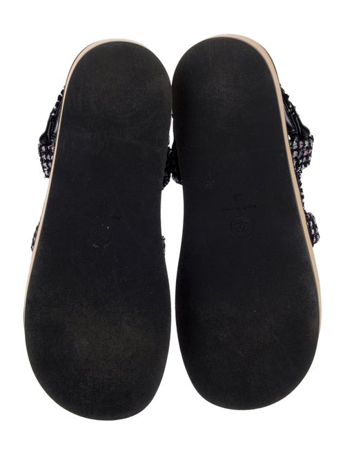 Chanel 2023 Interlocking CC Logo Slingback Sandals