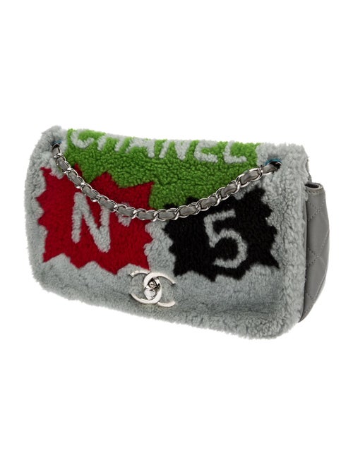 Chanel No. 5 Comic Shearling Flap Bag