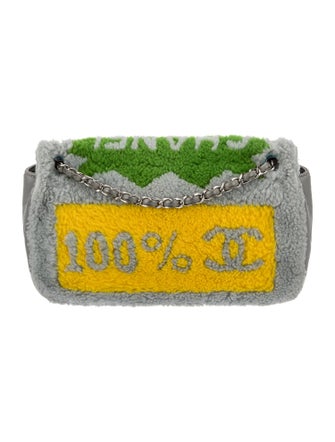 Chanel No. 5 Comic Shearling Flap Bag
