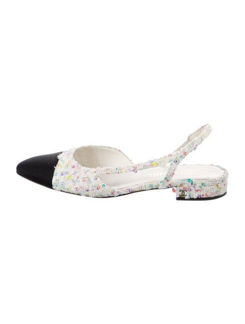 Chanel 2020 Interlocking CC Logo Slingback Flats