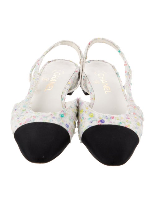 Chanel 2020 Interlocking CC Logo Slingback Flats