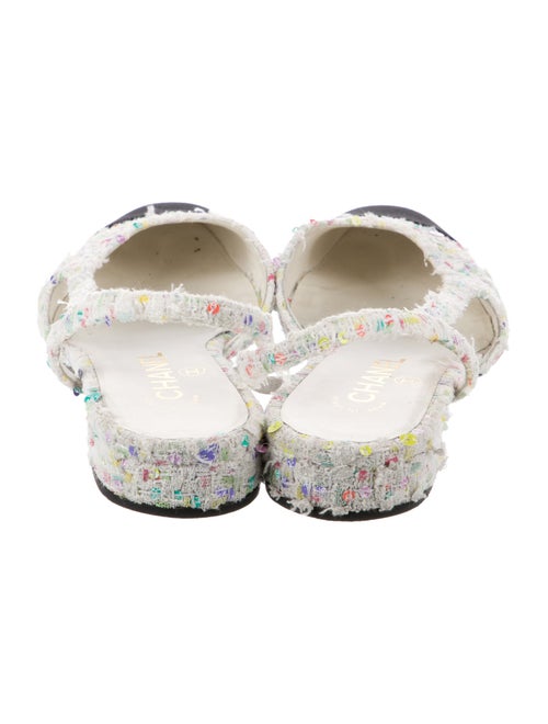 Chanel 2020 Interlocking CC Logo Slingback Flats