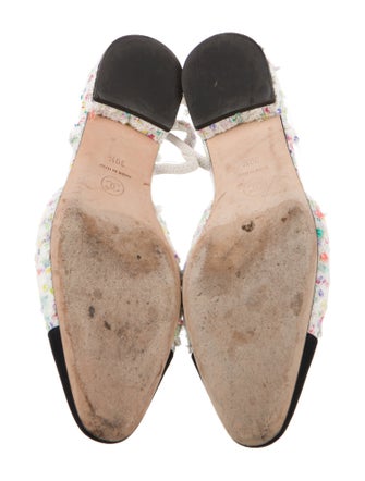 Chanel 2020 Interlocking CC Logo Slingback Flats