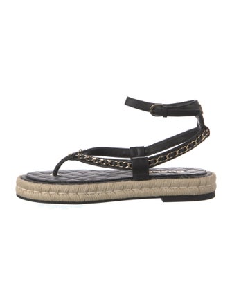 Chanel 2021 Interlocking CC Logo Espadrilles