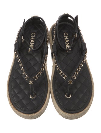 Chanel 2021 Interlocking CC Logo Espadrilles