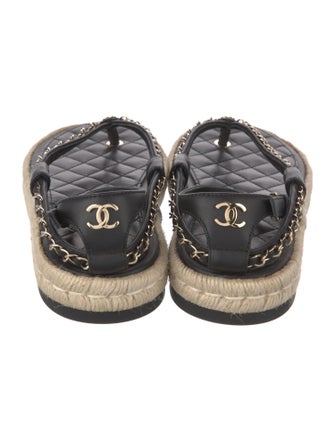 Chanel 2021 Interlocking CC Logo Espadrilles