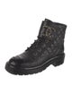 Chanel Interlocking CC Logo Calfskin Combat Boots