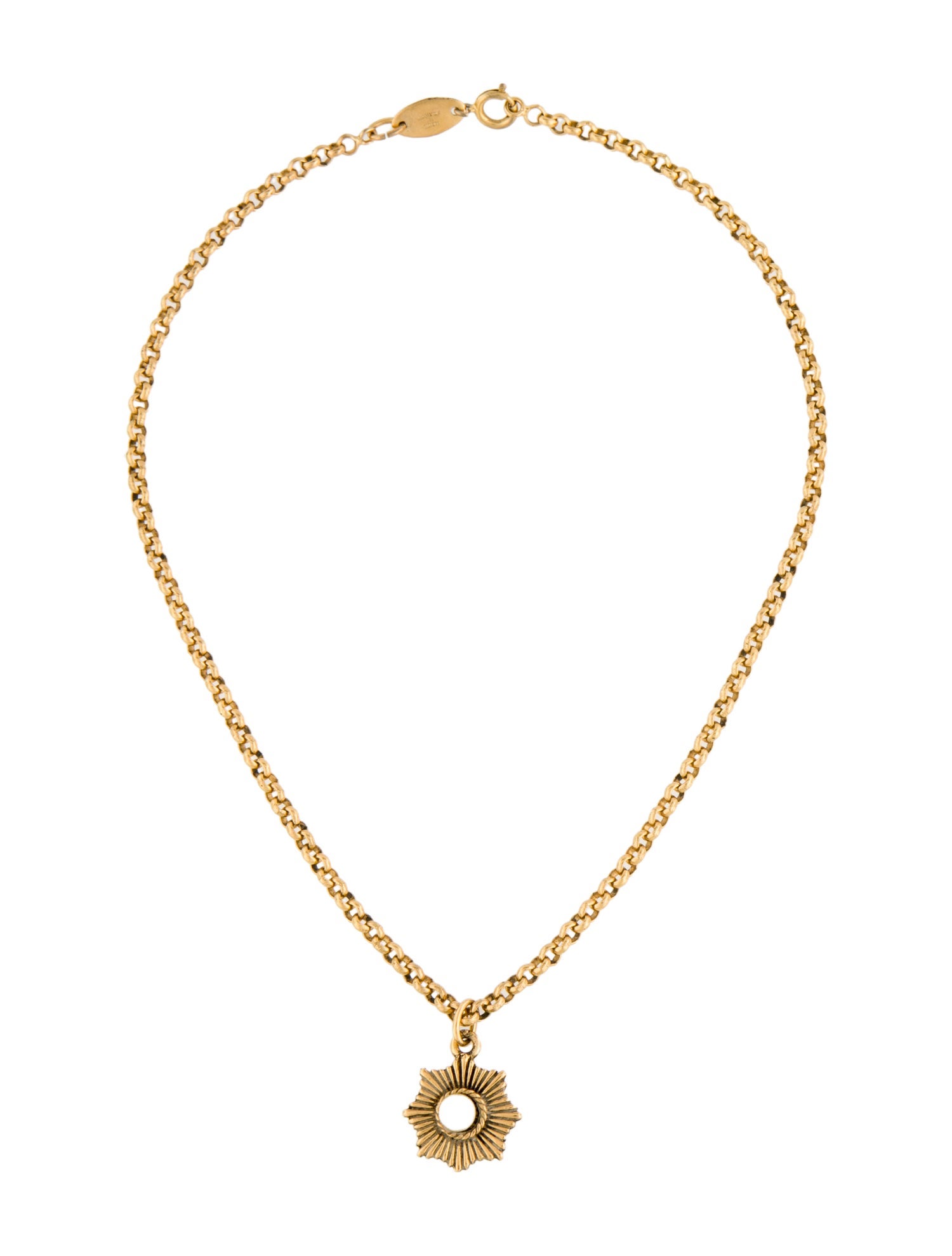 Chanel Vintage Faux Pearl CC Pendant Necklace
